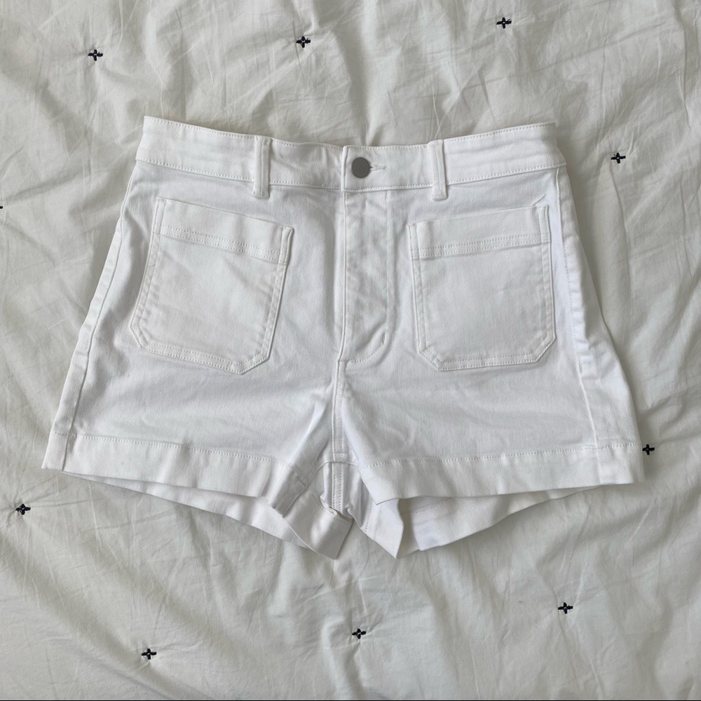 Everlane The Patch Pocket White Shorts